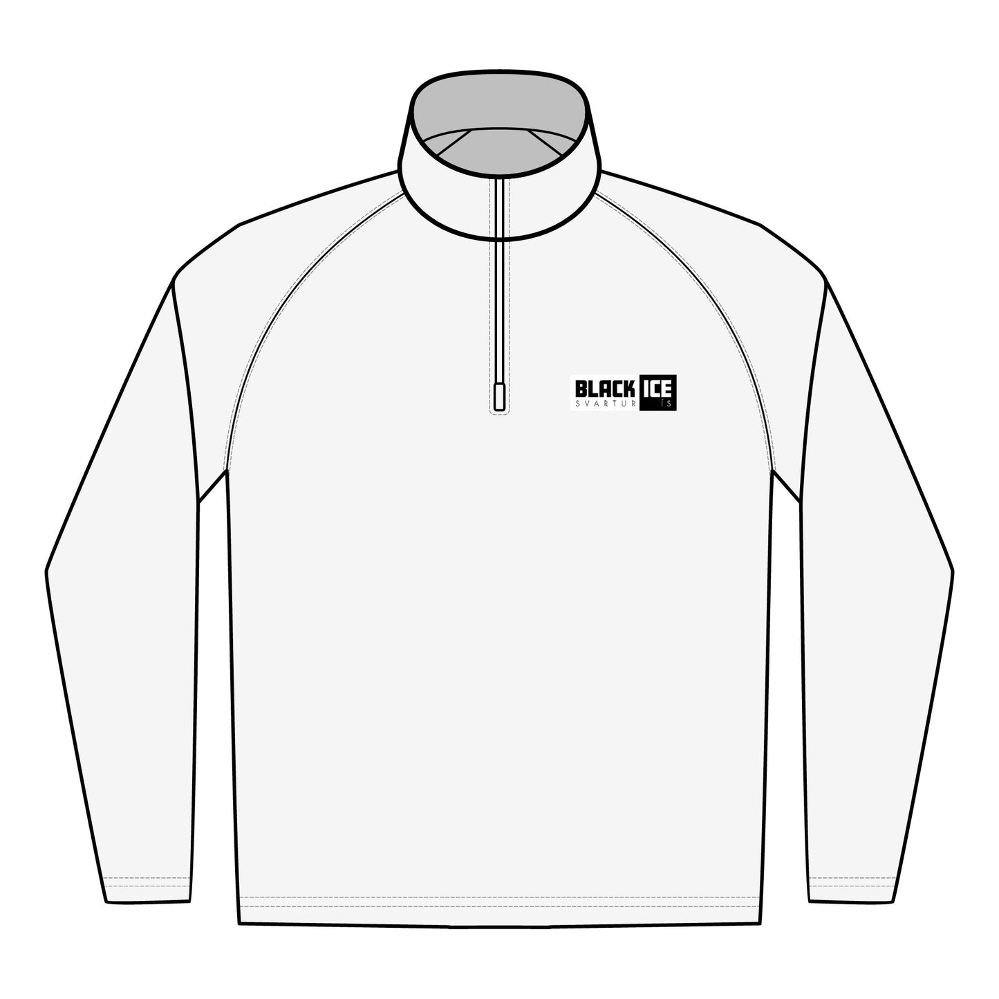 The Black Ice Sport-Wick® Stretch Quarter-Zip Pullover